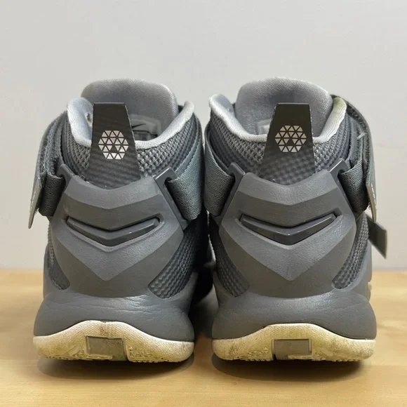 Nike LeBron Soldier IX Charcoal Gray High-Top Sneakers - Picture 6 of 11